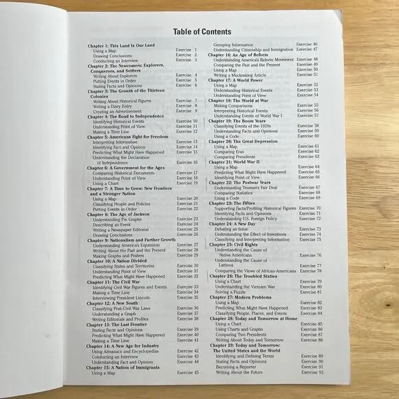 Fearons United States History Workbook 1994 Pacemaker Curriculum Critical Think - Picture 4 of 7